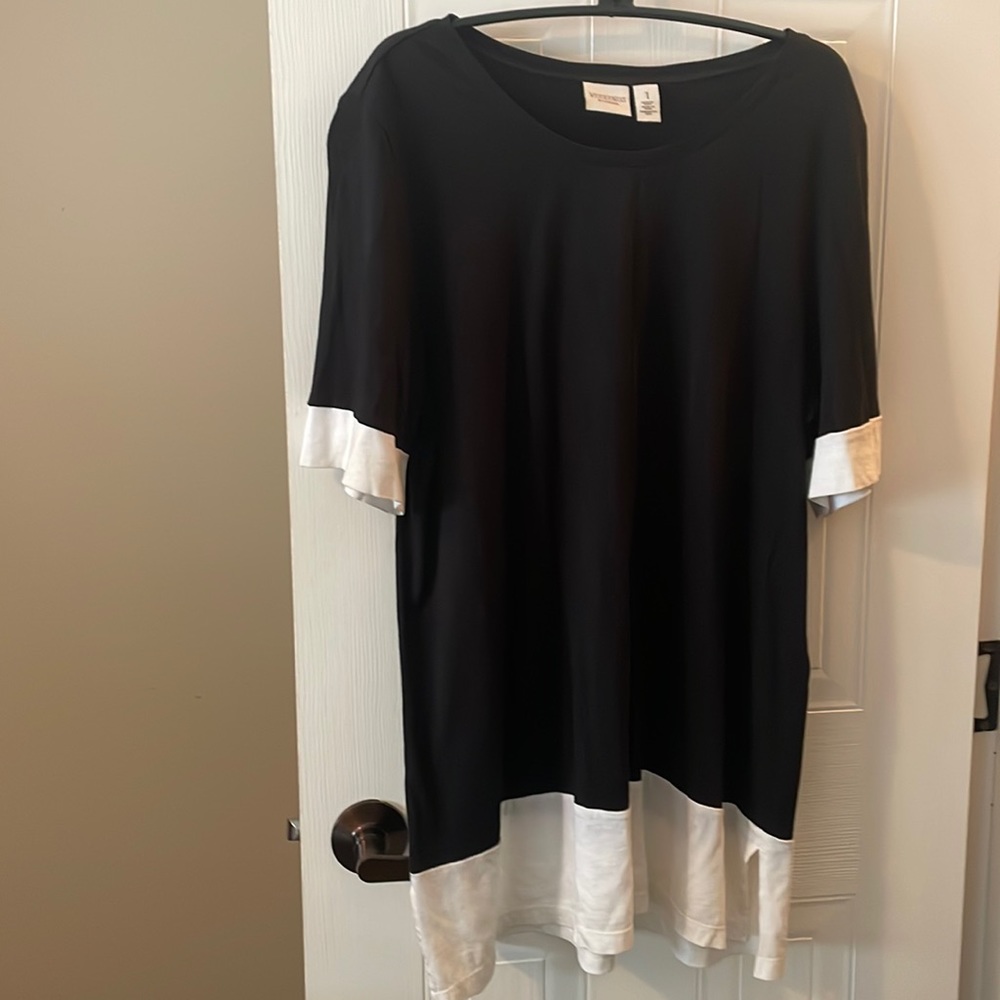 Chicos Black and White Top